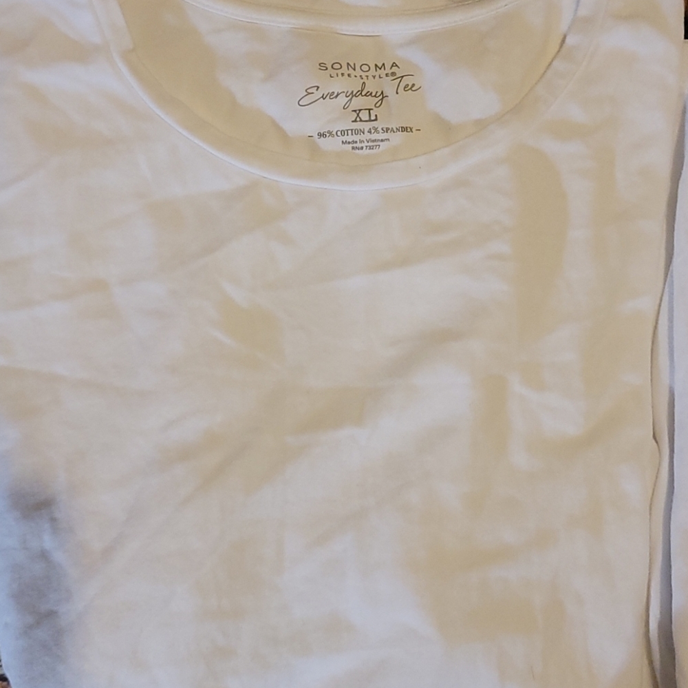Two Sonoma life+style  XL white shirts